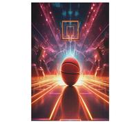 Basket-Ball Puzzles Adulte 1000 Pieces Cadeau Famille Puzzle Classique 3D EnfantsJouet en Bois Cadeau Unique （78×53cm）
