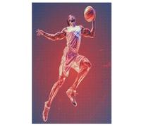 Basket-Ball Puzzles Adulte 1000 Pieces Cadeau Famille Puzzle Classique 3D EnfantsJouet en Bois Cadeau Unique 78×53cm