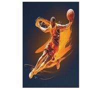 Basket-Ball Puzzles Adulte 1000 Pieces Cadeau Famille Puzzle Classique 3D EnfantsJouet en Bois Cadeau Unique 78×53cm