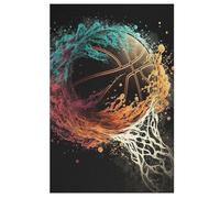 Basket-Ball Puzzles en Bois 1000 Pièces Adultes, Poster Jigsaw Puzzle, Design Unique Jouet Éducatif pour Adolescents Et Enfants （78×53cm）