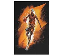 Basket-Ball Puzzles en Bois 1000 Pièces Adultes, Poster Jigsaw Puzzle, Design Unique Jouet ÉduChatif pour Adolescents Et Enfants 78×53cm