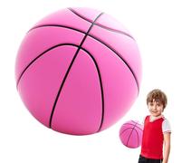 Basket-Ball Silencieux Dribble Intérieur,Basket-Ball Silencieux | Ballon d'entraînement en PU 3D souple Silent Ball,Ballon en mousse brillante, basket-ball muet pour un jeu amélioré, basket-ball muet