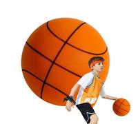 Basket-ball Silencieux, Entraînement En Salle En Mousse PU | Balle Rebondissante Silencieuse À Faible Bruit, 24cm, 340g, Matériau Doux Environnemental, Parfait Pour Les , Pratique Du Dribble, J