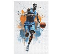 Basket-Ball Sport Puzzles Adulte 1000 Pieces Cadeau Famille Puzzle Classique 3D EnfantsJouet en Bois Cadeau Unique （78×53cm）