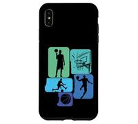 Basket Basket-Ball Joueur de Basketball Fan Basketteur Retro Coque pour iPhone XS Max