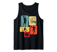 Basket Basket-Ball Joueur de Basketball Fan Basketteur Retro Débardeur