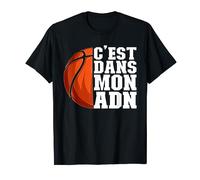 Basket Basketball C'est Dans Mon Adn Drôle T-Shirt