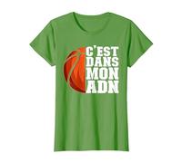 Basket Basketball C'est dans Mon Adn Drôle T-Shirt, Femme, Herbe, XS