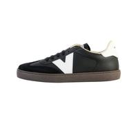 Victoria Basket Basse Unisexe Berlin Ciclista Effet Cuir & Pièces en Contraste & Bout en Croûte De Cuir 1126186 pour Adulte Negro 37