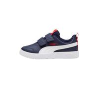 Basket Basse à Scratches Puma Courtflex V3 V PS - Puma Marine Puma Blanc Rouge 31