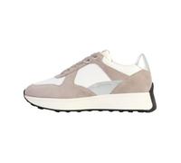 Basket Basse Cuir Geox Amabel Nappa Suede - Blanc/Rock 37