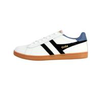 Basket Basse Cuir Gola Equipe II Leather - Blanc Noir Claire de lune 45