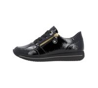 Basket Basse Cuir Remonte Crashlack - Noir - Marque REMONTE - Type de talon Plat - Genre Mixte 37