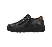 Basket Basse Cuir Rieker Lando - Noir 39
