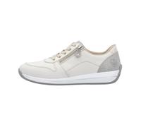 Basket Basse Cuir Rieker Rock - Blanc Combi 37