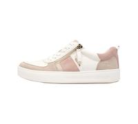 Basket Basse Cuir Tamaris - Beige/Rose 37