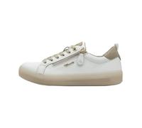 Basket Basse Cuir Tamaris - Blanc/Beige 39