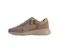 Basket Basse Femme - GEOX - Alleniee - Cuir - Taupe sombre - Lacets