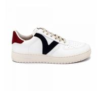 Victoria Basket Basse Unisexe Madrid Effet Cuir & Pièces Colorées en Contraste 1258201 pour Adulte Marino 42