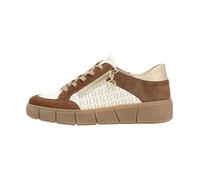 Basket Basse - REMONTE - Microstretch - Beige Comb - Cuir - Femme - Plat 38