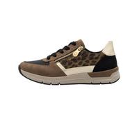 Basket Basse - RIEKER - Gloria - Marron Comb - Lacets et Zip - Confort Exceptionnel 39
