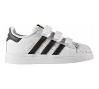 adidas Garçon Unisex Kinder Superstar CF Chaussons, Blanc (Ftwbla/Negbas 000), 21 EU