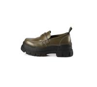 Basket Buffalo ASPHA LOAFER - Femme - Textile - Khaki noir - Memory Foam - Semelle plateforme 39