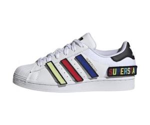 Basket Cadet adidas Originals SUPERSTAR - Blanc - Lacets - Tige textile 38 2/3