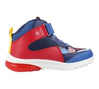 Baskets montantes enfant garcons Geox J CIBERDRON BOY SUPERMAN Bleu 35