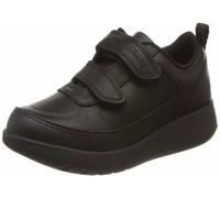 Basket Clarks - 261494017 - Scape Flare K, Sneakers Basses Garcon, Noir (Black Leather Black Leather), 32 EU 32