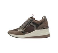 Basket Compensé Cuir Tamaris - Taupe Comb 40