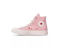 Converse A09113C Chuck 70 Y2K Imprimé Cœur Femme Trianer En Rose Clair UK 3 - 8