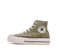 Basket Converse Platforme CANVAS HI - Converse - Chuck Taylor All Star Lift - Femme - Marron - Lacets - Plat 38