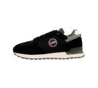 Basket Cuir Colmar Travis Authentic - Noir- Vert Militaire Gris 40