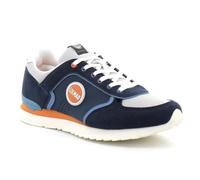 Basket Cuir Colmar Travis Block - Homme - Bleu/Bordeaux - Lacets - Confort exceptionnel 41