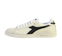 Basket Cuir Diadora Game L Low Waxed Unisex - Blanc/Noir 38