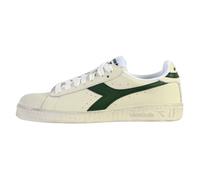 Basket Cuir Diadora Game L Low Waxed Unisex - Blanc/Vert 36