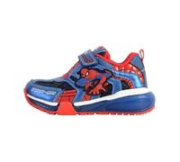 Basket Cuir Enfant Geox J Bayonyc - GEOX - Version basse - Marine/Royale - Scratch - Confort exceptionnel 35