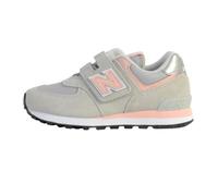 Basket Cuir Enfant - NEW BALANCE - 574 - Gris/Rose - Scratch - Version Basse 34,5
