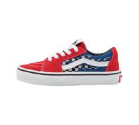 Basket Cuir Enfant Vans SK8-Low - Rouge multi - Mixte - Version basse - Rond - À lacets 29