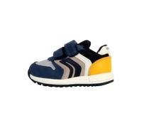 Basket Cuir Geox Alben - Jeans/Jaune 21