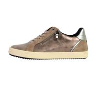 Basket Cuir Geox Bloomie - Homme - Beige - Lacets