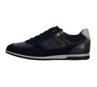 Basket Cuir Geox U Renan - GEOX - Version basse - Bleu - Lacets - Homme 41