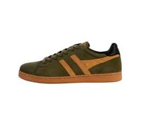 Basket Cuir Gola Equipe II Suede - Kaki/Tobacco/Black 40