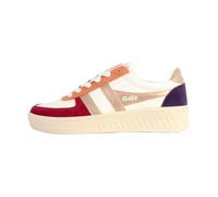 Basket Cuir Gola Grandslam Quadrant - Blanc cassé/Cerise/Rose or 41