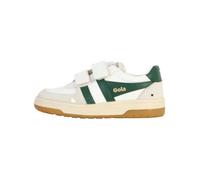 Basket Cuir Gola Hawk Strap - Blanc-Vert sombre 30