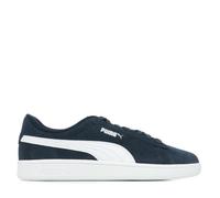 Basket Cuir Junior Puma Smash - Marine/Blanc 36
