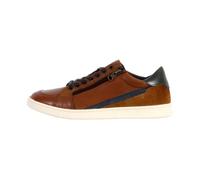 Basket Cuir Redskins Decent - Homme - Cognac-Marine - Fermeture À Lacets/Zip - Confort Exceptionnel 44
