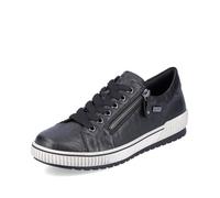 Basket Cuir Remonte Ottawa - Femme - Noir - Lacets - Cuir - Compensé 41