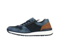 Basket Cuir Rieker Morelia - Homme - Bleu - Lacets - Zip - Confort Exceptionnel 43